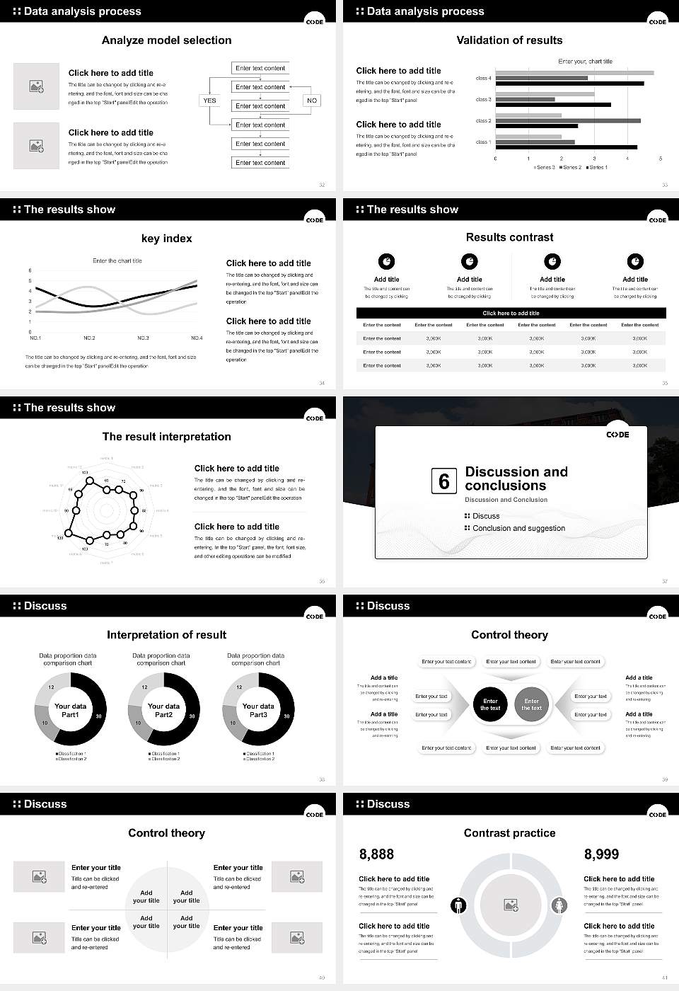 CODE University of Applied Sciences Graduation Thesis Defense PPT Template16:9 ratio PPT effect preview image5