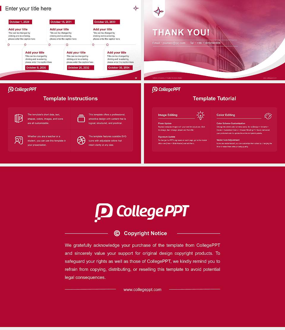 Catholic University of Applied Sciences Mainz Lecture Sharing and Networking Event PPT Template16:9 ratio PPT effect preview image4