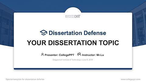 Deggendorf Institute of Technology Graduation Thesis Defense PPT Template