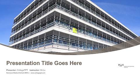 Hannover Medical School (MHH) Course/Courseware Creation PPT Template