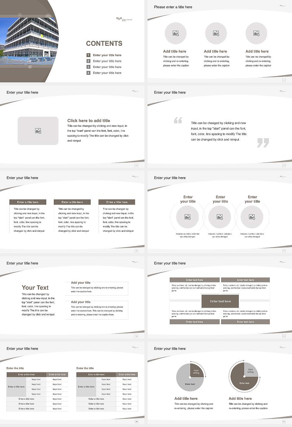 Hannover Medical School (MHH) Course/Courseware Creation PPT Template16:9 ratio PPT effect preview image2