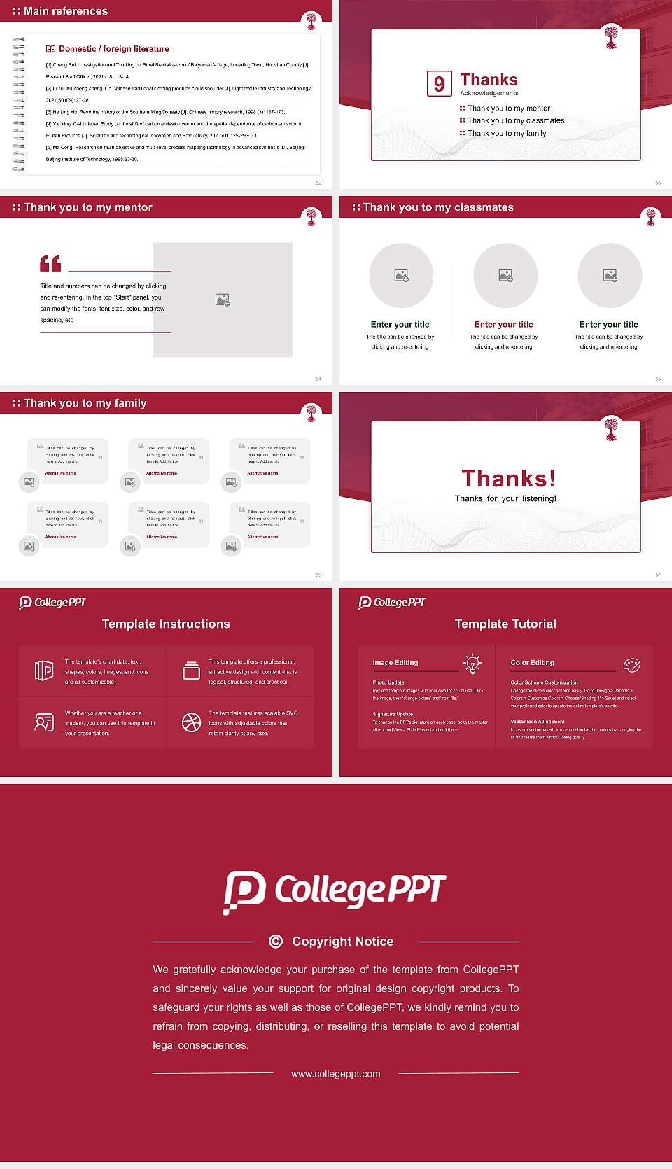 Eberhard Karls University of Tübingen Graduation Thesis Defense PPT Template16:9 ratio PPT effect preview image7