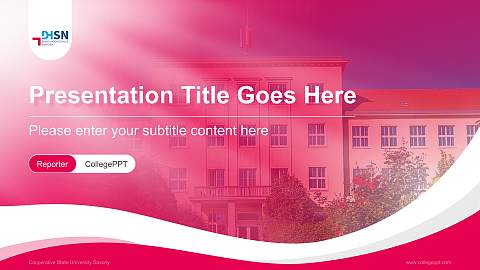 Cooperative State University Saxony Lecture Sharing and Networking Event PPT Template