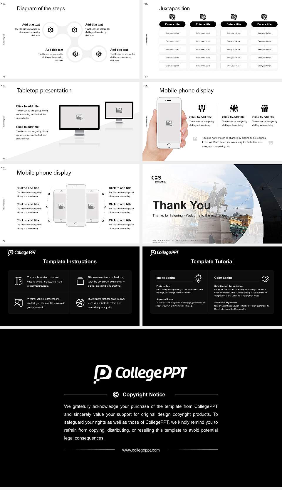 CBS International Business School – Hannover campus Competition/Entrepreneurship Contest PPT Template16:9 ratio PPT effect preview image9