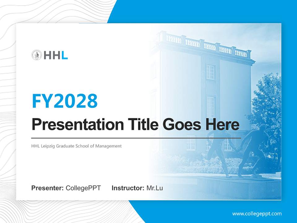 HHL Leipzig Graduate School of Management Academic Presentation/Research Findings Report PPT Template4:3 ratio PPT effect preview image5