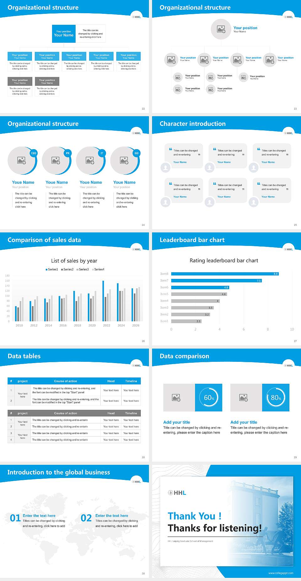 HHL Leipzig Graduate School of Management Academic Presentation/Research Findings Report PPT Template4:3 ratio PPT effect preview image4