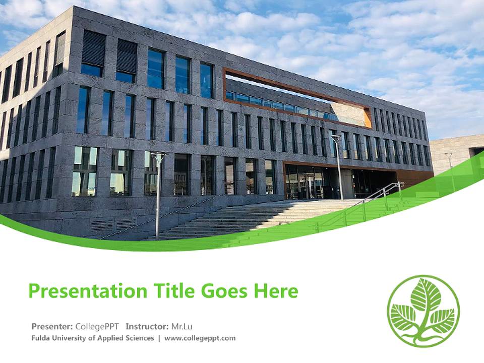 Fulda University of Applied Sciences Course/Courseware Creation PPT Template4:3 ratio PPT effect preview image5