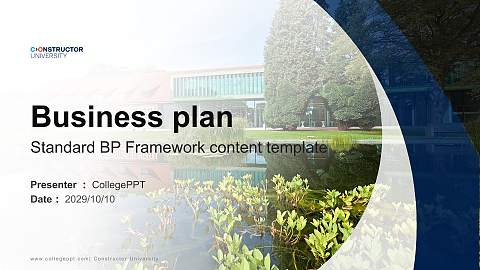 Constructor University Competition/Entrepreneurship Contest PPT Template