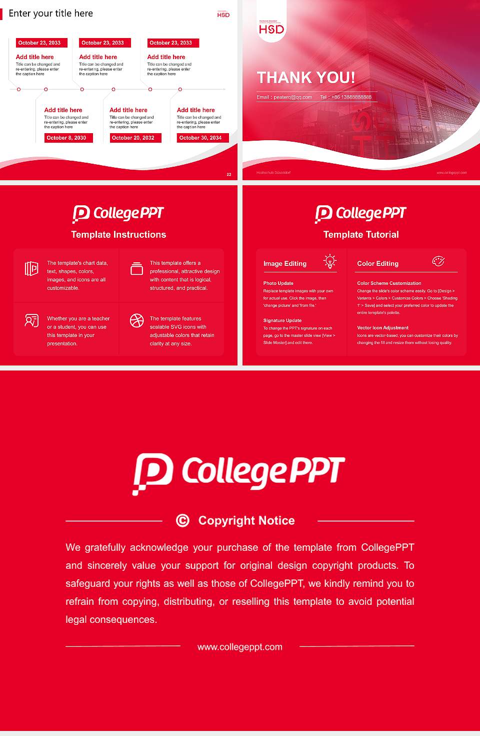 Hochschule Düsseldorf Lecture Sharing and Networking Event PPT Template4:3 ratio PPT effect preview image4