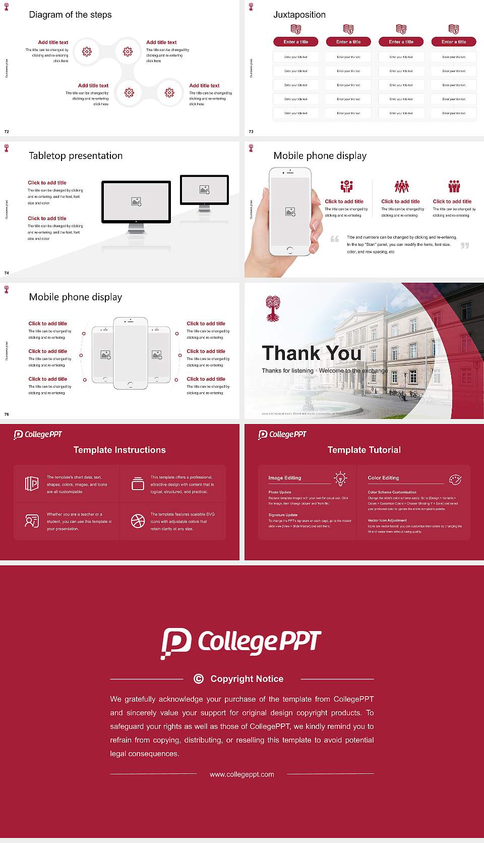 Eberhard Karls University of Tübingen Competition/Entrepreneurship Contest PPT Template16:9 ratio PPT effect preview image9