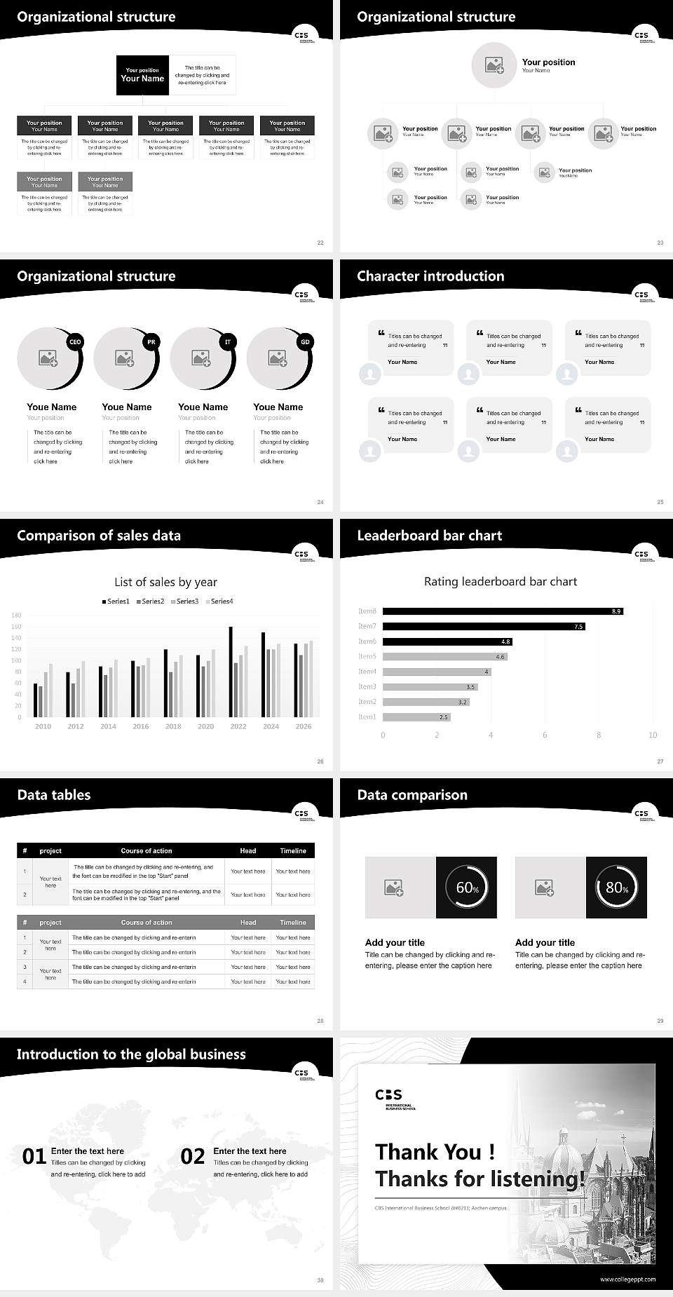 CBS International Business School – Aachen campus Academic Presentation/Research Findings Report PPT Template4:3 ratio PPT effect preview image4