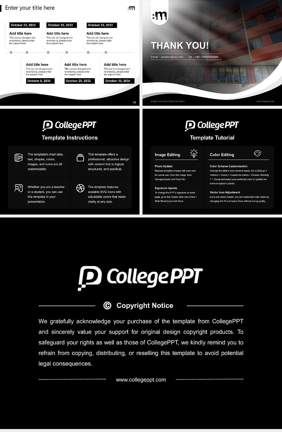 Cologne University of Music and Dance Lecture Sharing and Networking Event PPT Template4:3 ratio PPT effect preview image4