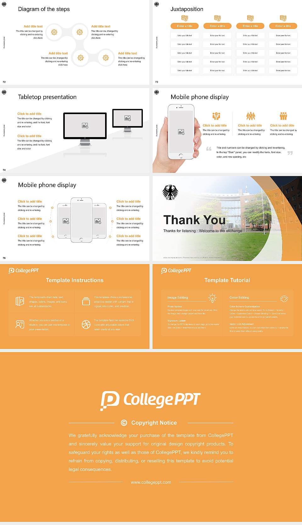 Federal University of Public Administration Competition/Entrepreneurship Contest PPT Template16:9 ratio PPT effect preview image9