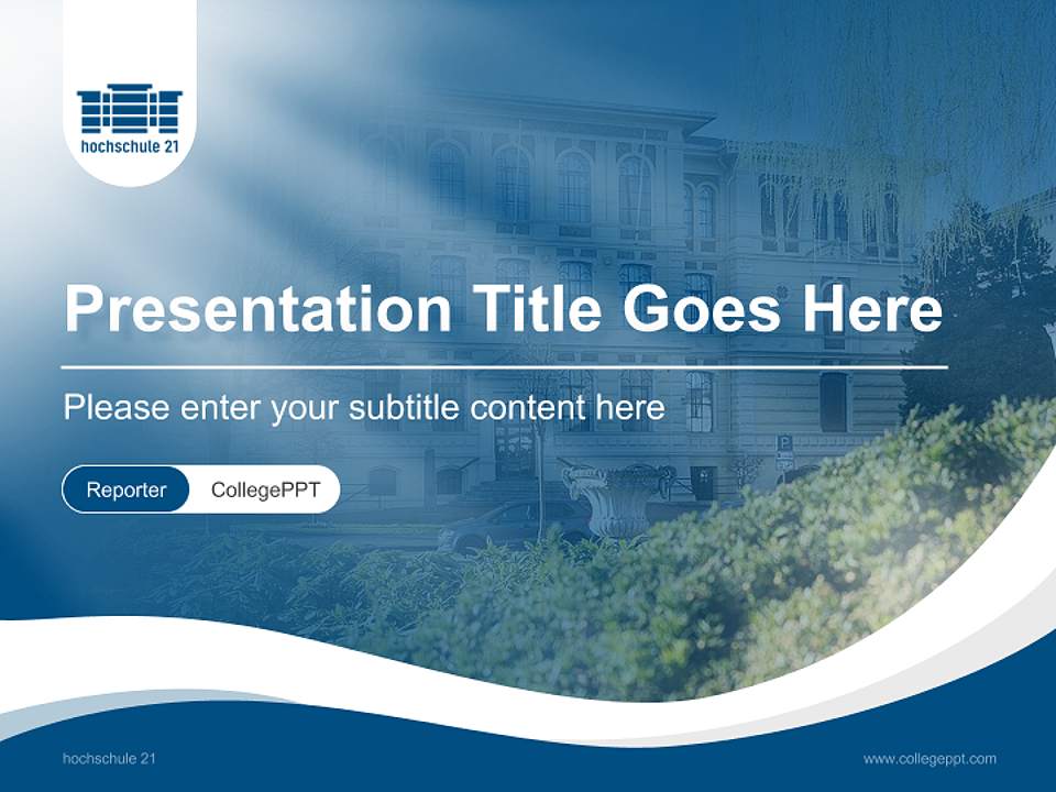 hochschule 21 Lecture Sharing and Networking Event PPT Template4:3 ratio PPT effect preview image4