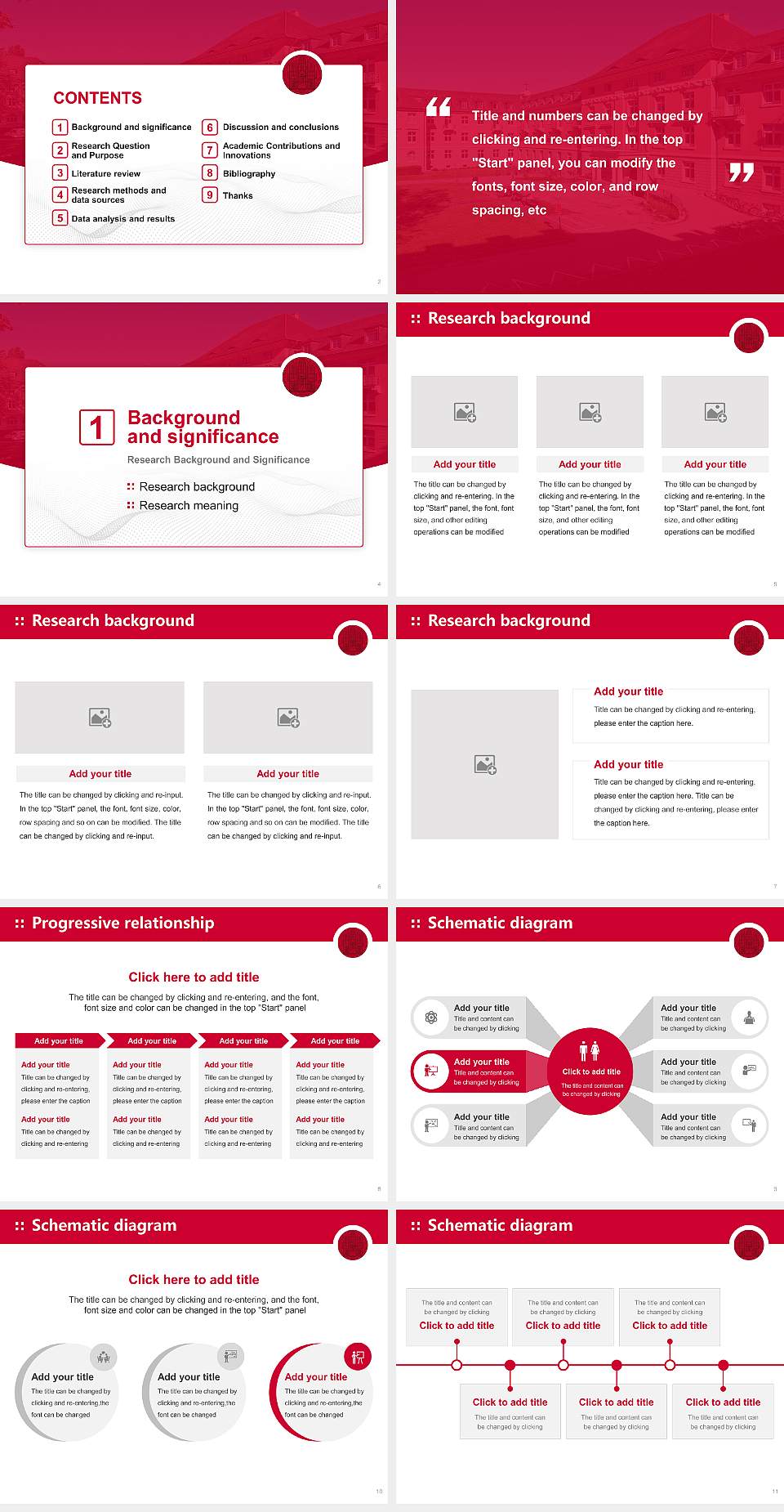 Heidelberg University – Bergheim campus Graduation Thesis Defense PPT Template4:3 ratio PPT effect preview image2