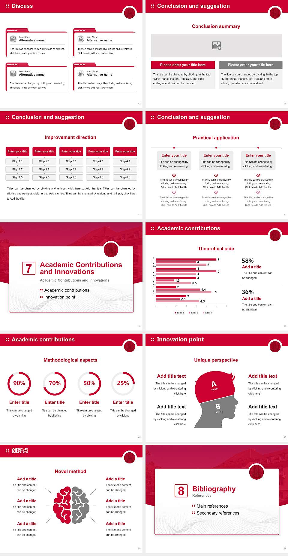 Heidelberg University – Bergheim campus Graduation Thesis Defense PPT Template4:3 ratio PPT effect preview image6