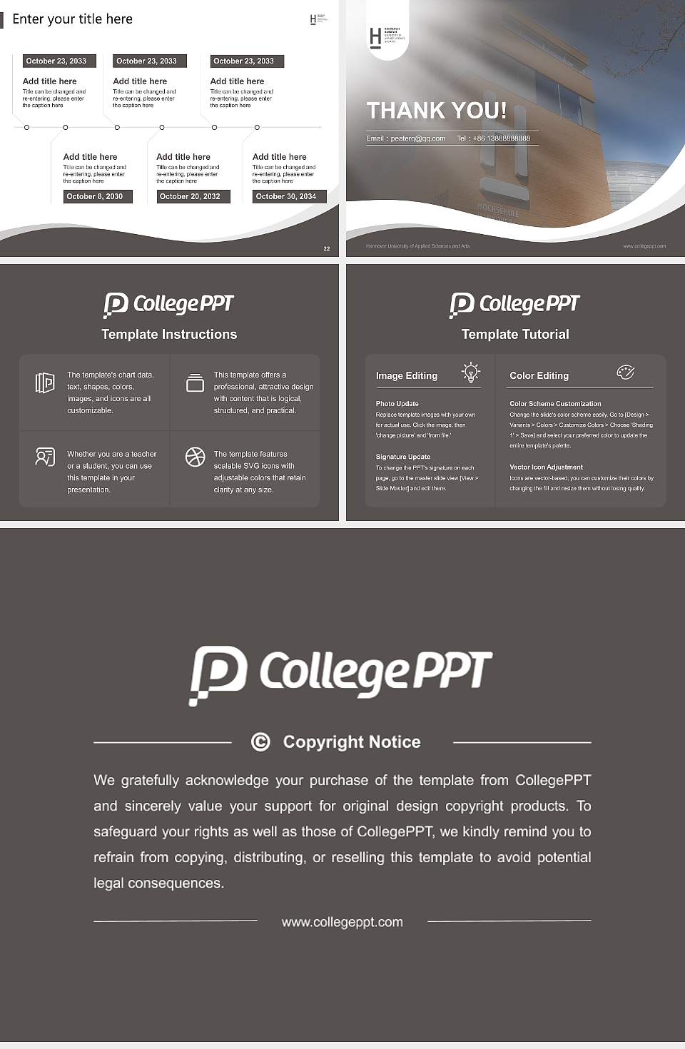 Hannover University of Applied Sciences and Arts Lecture Sharing and Networking Event PPT Template4:3 ratio PPT effect preview image4