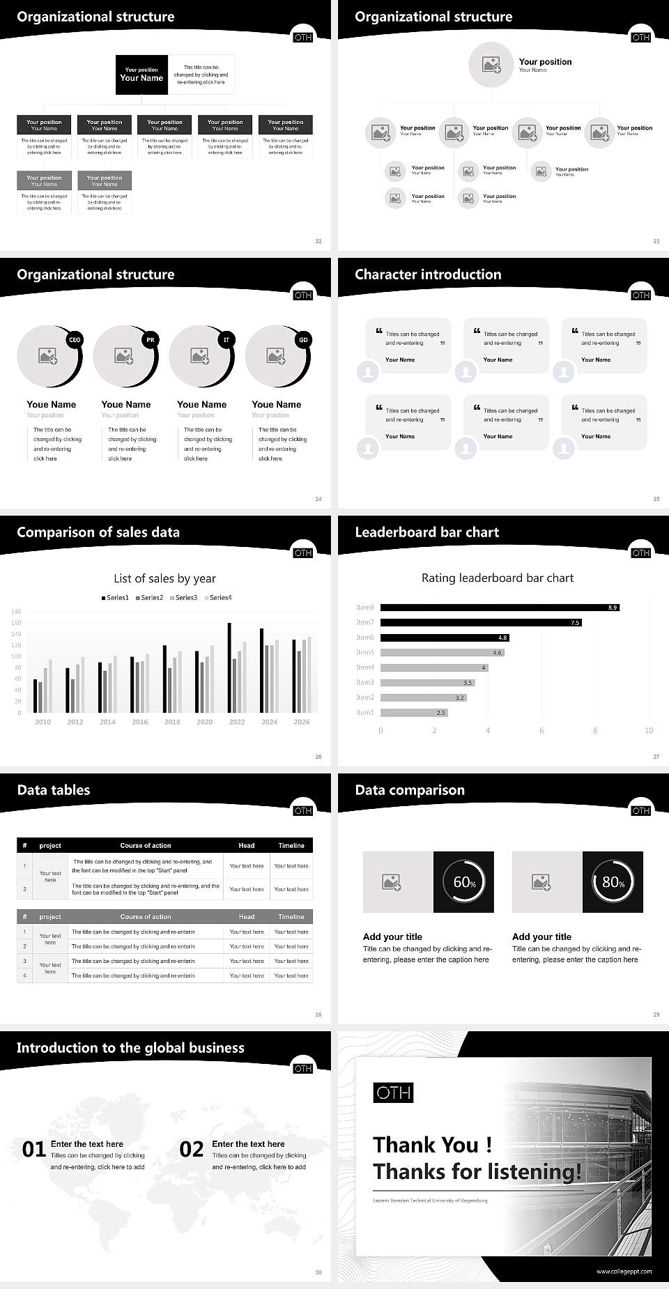 Eastern Bavarian Technical University of Regensburg Academic Presentation/Research Findings Report PPT Template4:3 ratio PPT effect preview image4