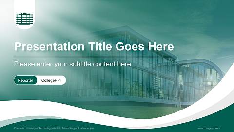 Chemnitz University of Technology – Erfenschlager Straße campus Lecture Sharing and Networking Event PPT Template