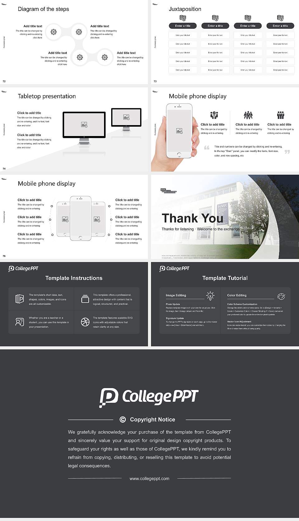 HAWK University of Applied Sciences and Arts Hildesheim_Holzminden_Göttingen – Göttinge campus Competition/Entrepreneurship Contest PPT Template16:9 ratio PPT effect preview image9