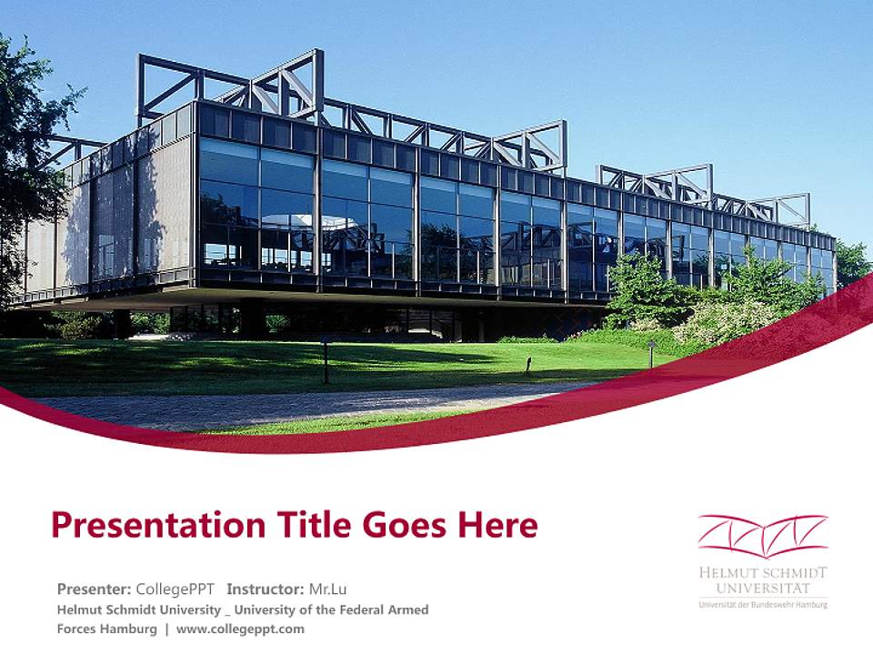 Helmut Schmidt University _ University of the Federal Armed Forces Hamburg Course/Courseware Creation PPT Template4:3 ratio PPT effect preview image5