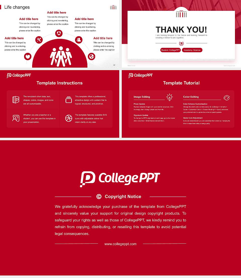 Hertie School National Scholarship Defense PPT Template16:9 ratio PPT effect preview image4