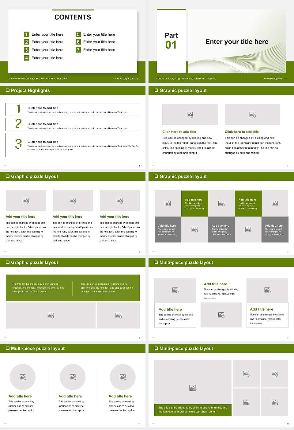 Catholic University of Applied Sciences North Rhine-Westphalia General PPT Template16:9 ratio PPT effect preview image2