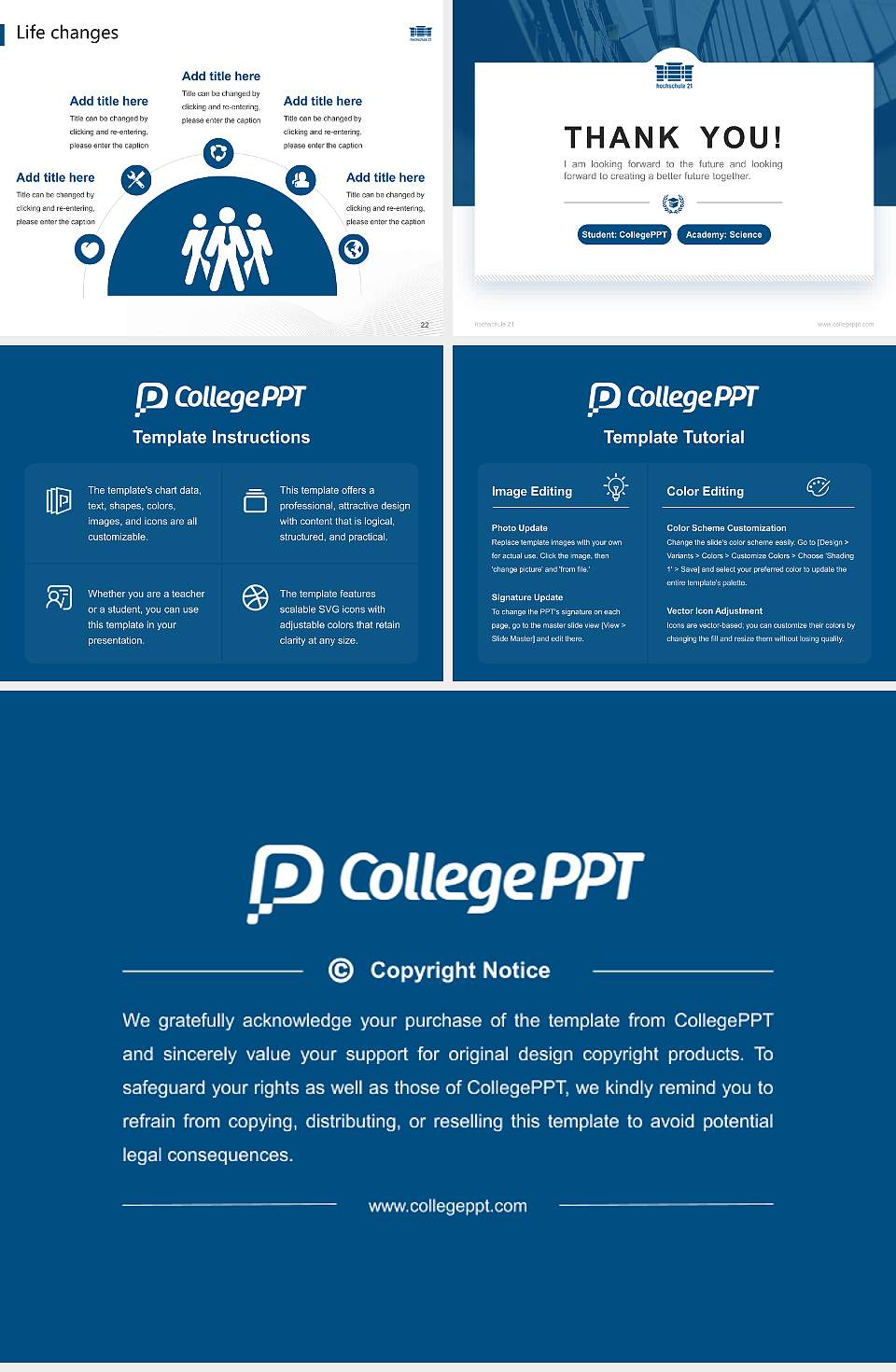 hochschule 21 National Scholarship Defense PPT Template4:3 ratio PPT effect preview image4