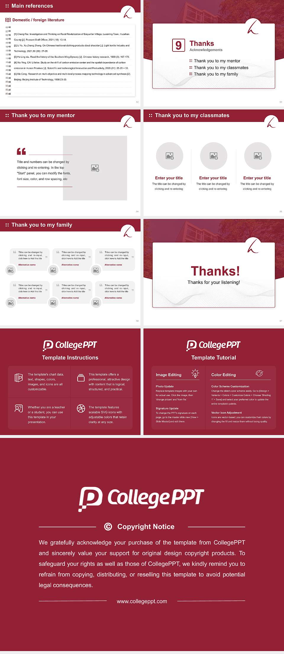 Catholic University of Applied Sciences Freiburg Graduation Thesis Defense PPT Template4:3 ratio PPT effect preview image7