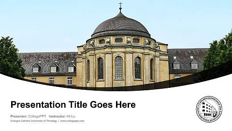 Cologne Catholic University of Theology Course/Courseware Creation PPT Template