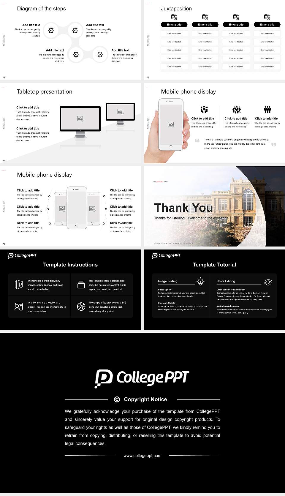Düsseldorf Art Academy Competition/Entrepreneurship Contest PPT Template16:9 ratio PPT effect preview image9