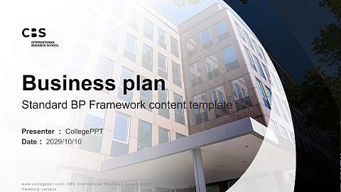 CBS International Business School – Hamburg campus Competition/Entrepreneurship Contest PPT Template