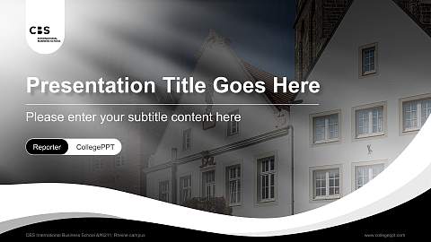 CBS International Business School – Rheine campus Lecture Sharing and Networking Event PPT Template