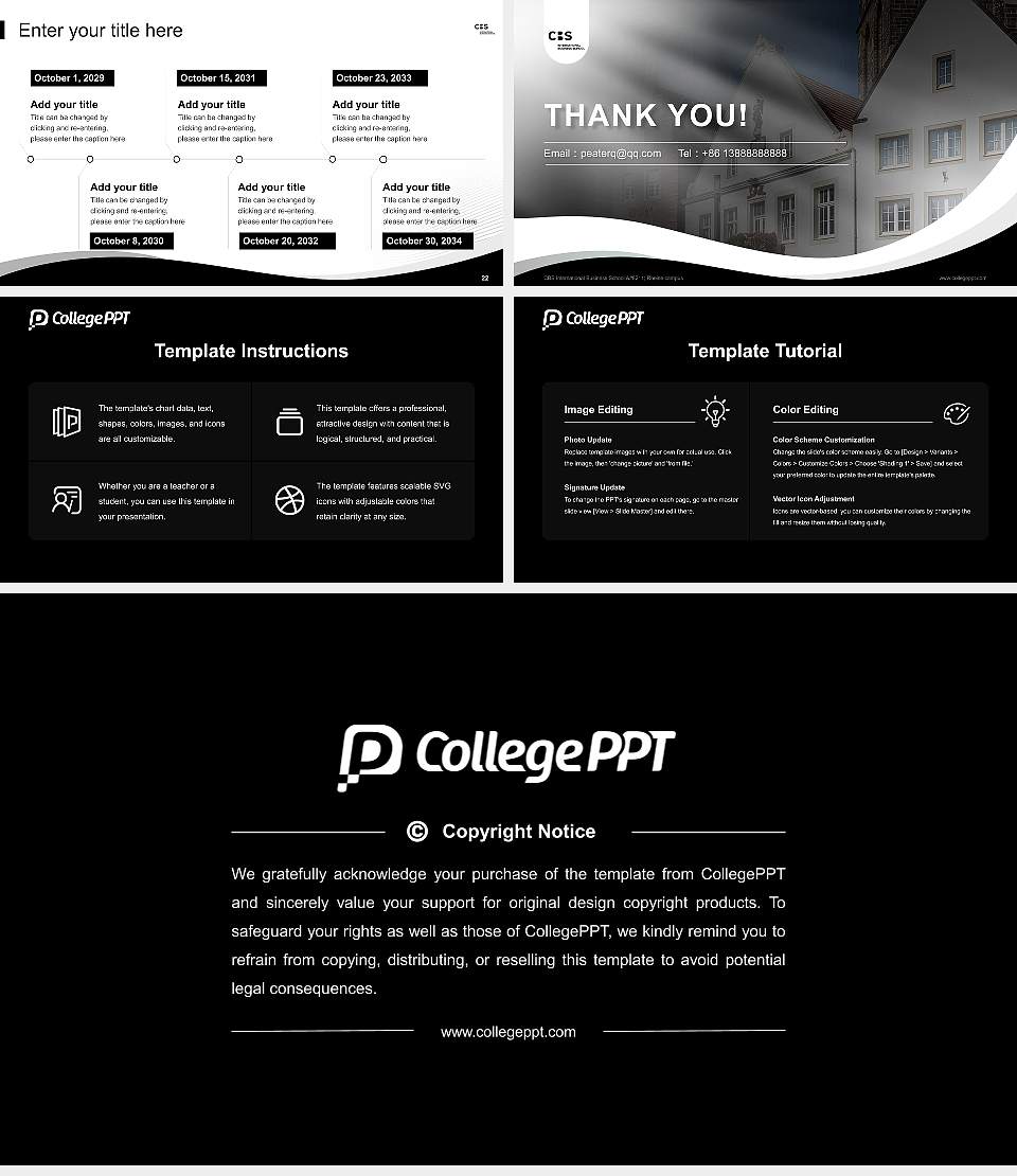 CBS International Business School – Rheine campus Lecture Sharing and Networking Event PPT Template16:9 ratio PPT effect preview image4