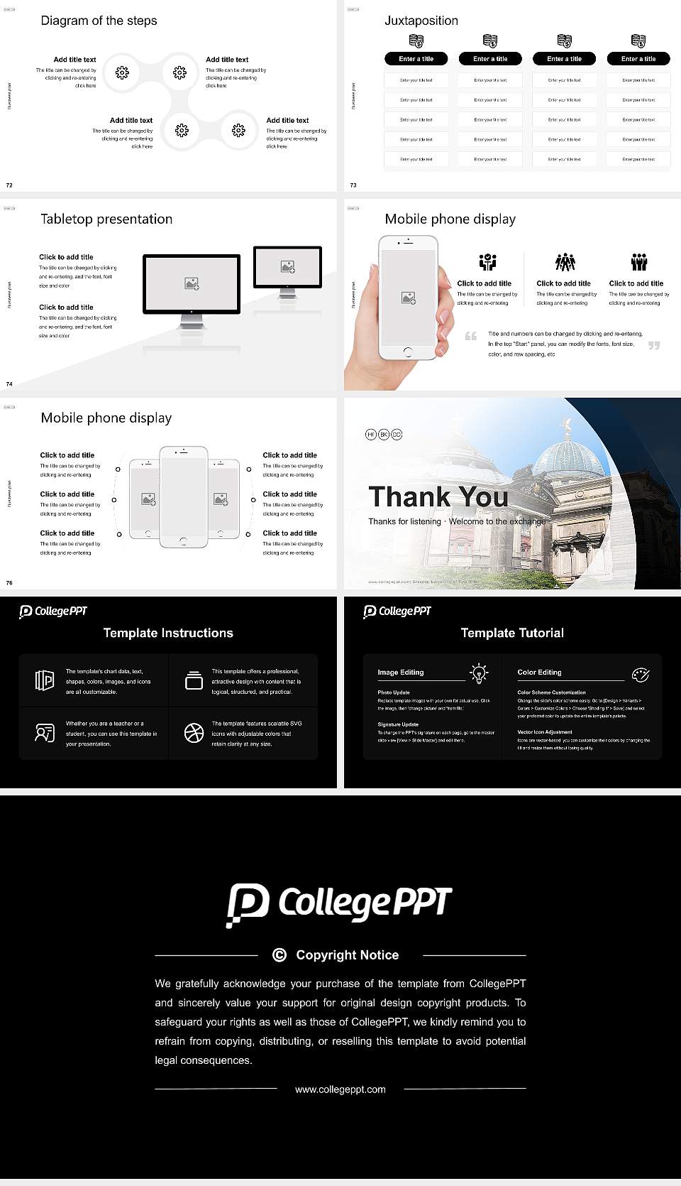 Dresden University of Fine Arts Competition/Entrepreneurship Contest PPT Template16:9 ratio PPT effect preview image9