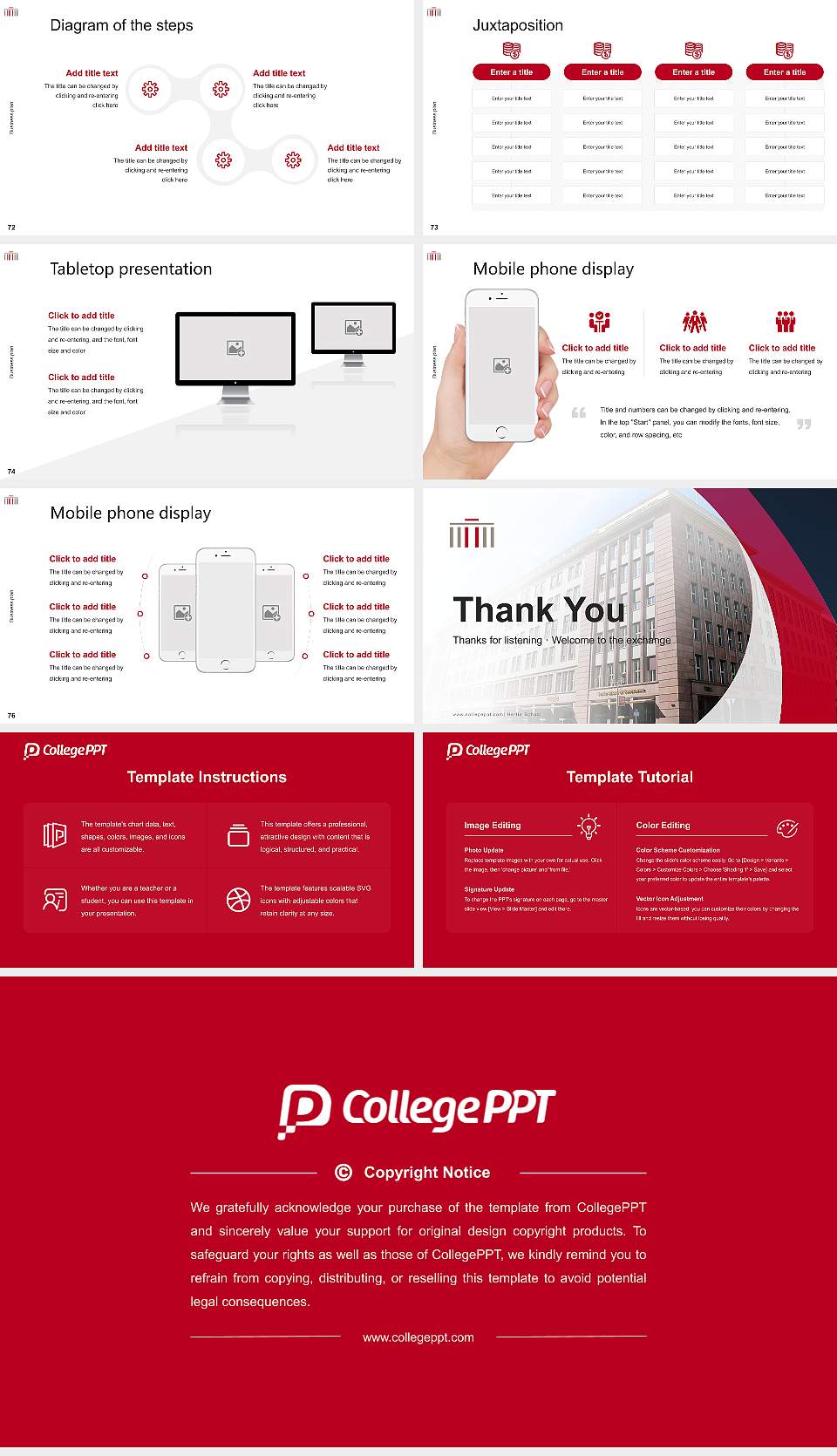 Hertie School Competition/Entrepreneurship Contest PPT Template16:9 ratio PPT effect preview image9