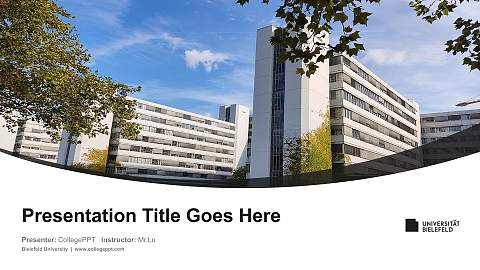 Bielefeld University Course/Courseware Creation PPT Template