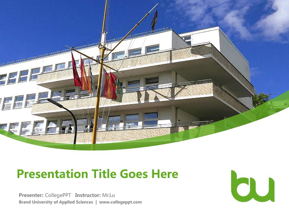 Brand University of Applied Sciences Course/Courseware Creation PPT Template4:3 ratio PPT effect preview image5