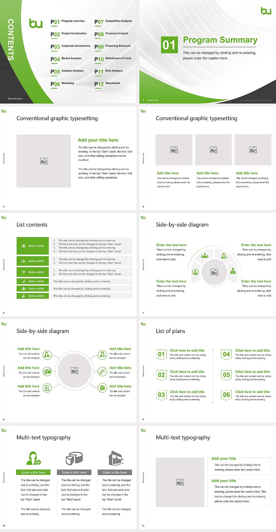 Brand University of Applied Sciences Competition/Entrepreneurship Contest PPT Template4:3 ratio PPT effect preview image2