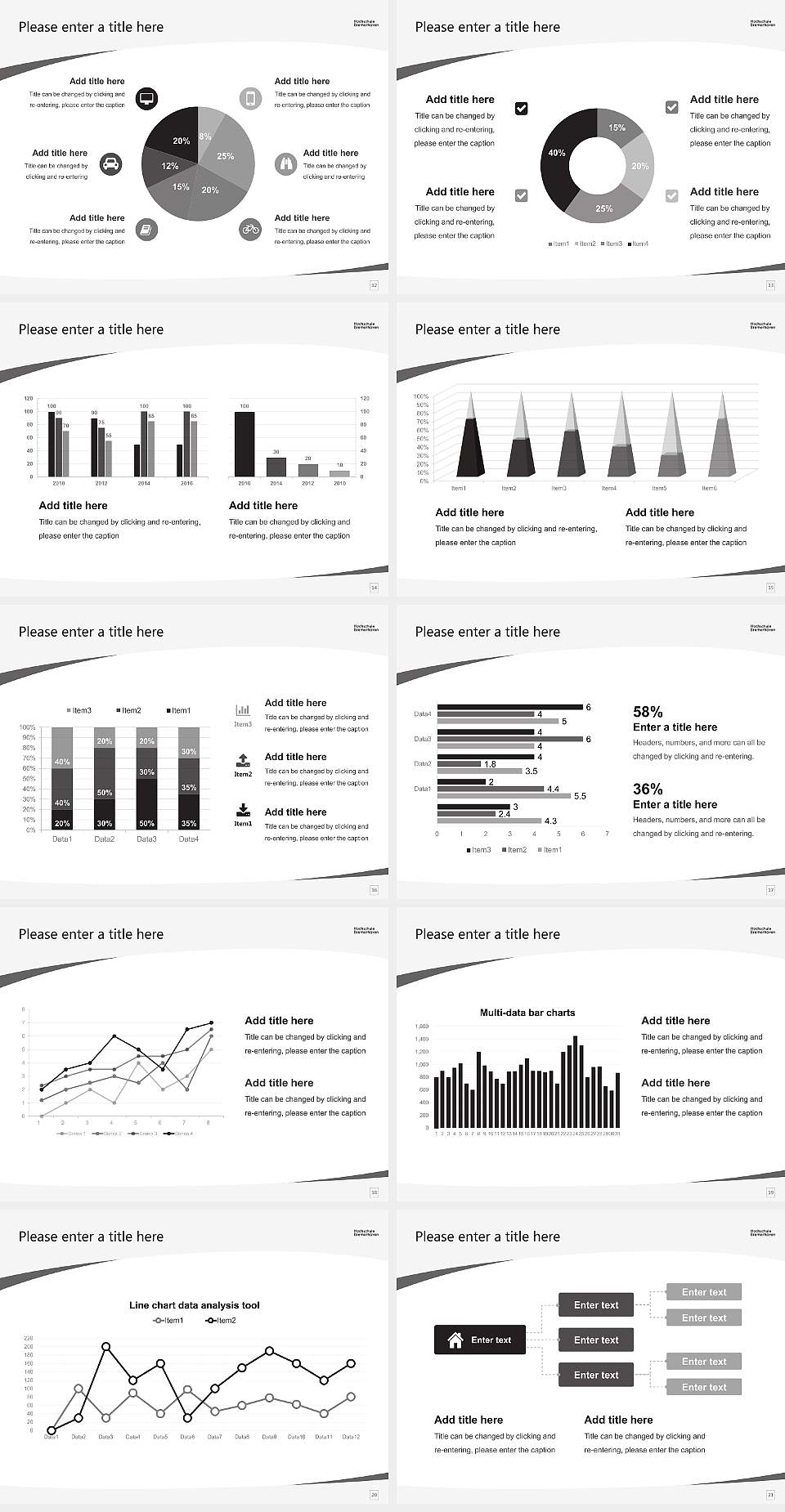 Bremerhaven University of Applied Sciences Course/Courseware Creation PPT Template4:3 ratio PPT effect preview image3