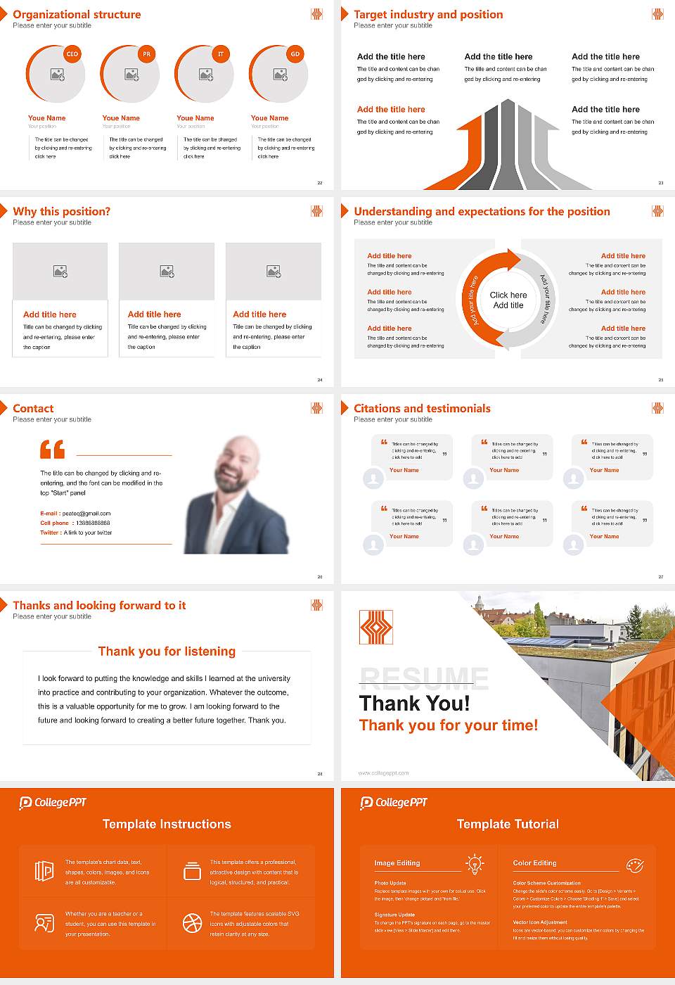 Catholic Foundation University of Applied Sciences Munich Resume PPT Template16:9 ratio PPT effect preview image4