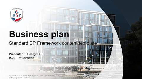 BSP Business and Law School – University of Management and Law Competition/Entrepreneurship Contest PPT Template