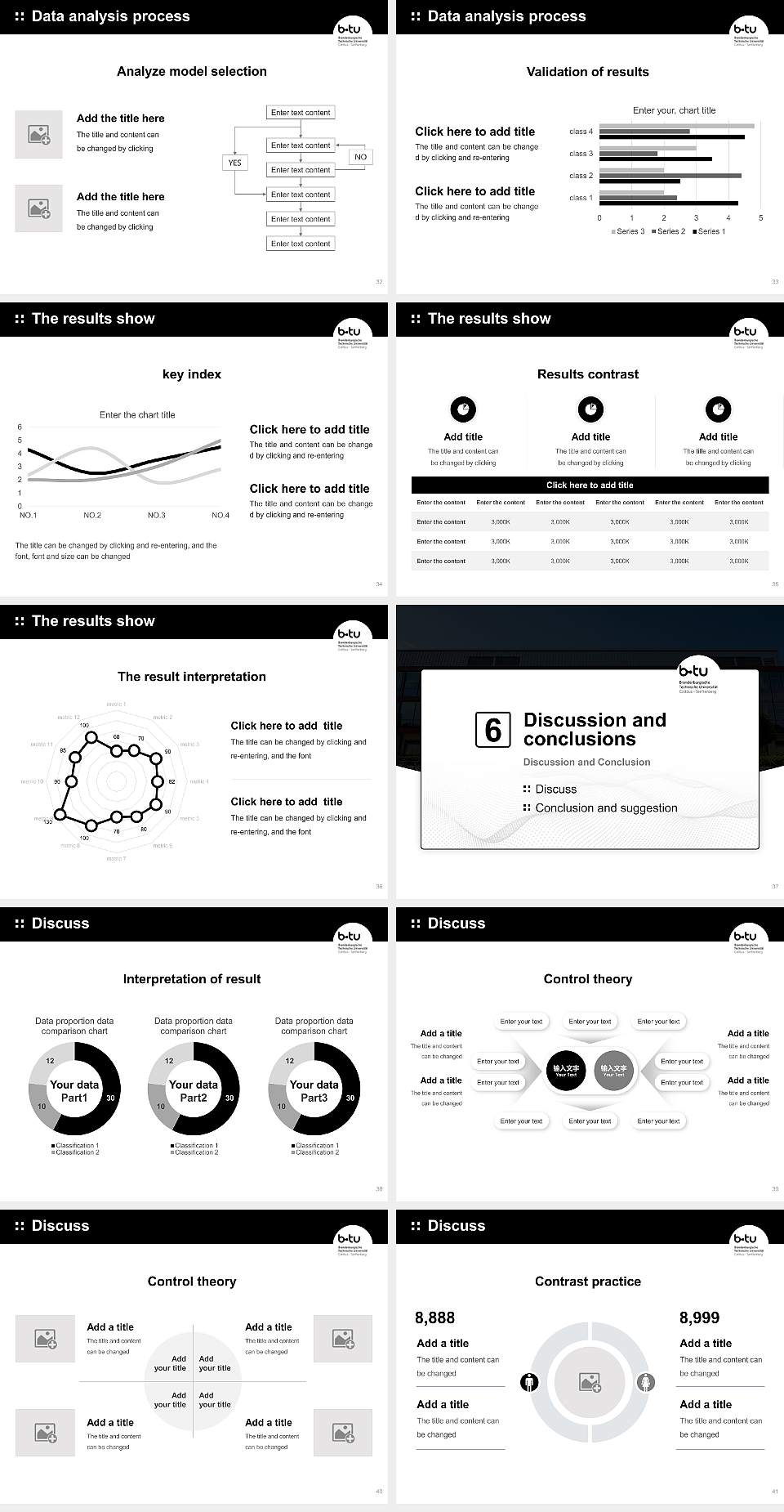 Brandenburg University of Technology Cottbus–Senftenberg Graduation Thesis Defense PPT Template4:3 ratio PPT effect preview image5