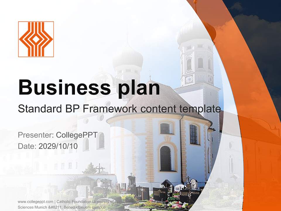 Catholic Foundation University of Applied Sciences Munich – Benediktbeuern campus Competition/Entrepreneurship Contest PPT Template4:3 ratio PPT effect preview image9