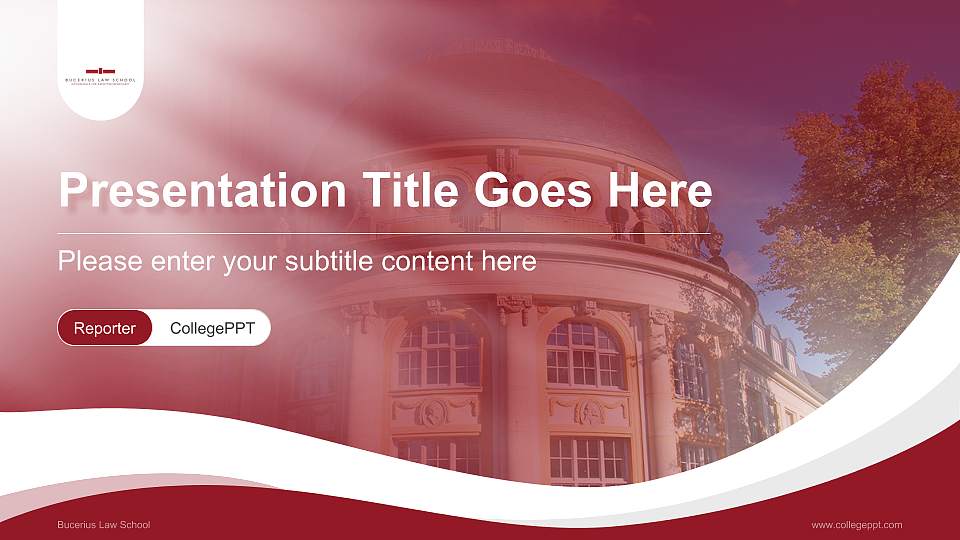 Bucerius Law School Lecture Sharing and Networking Event PPT Template16:9 ratio PPT effect preview image