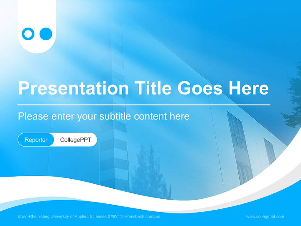 Bonn-Rhein-Sieg University of Applied Sciences – Rheinbach campus Lecture Sharing and Networking Event PPT Template4:3 ratio PPT effect preview image4