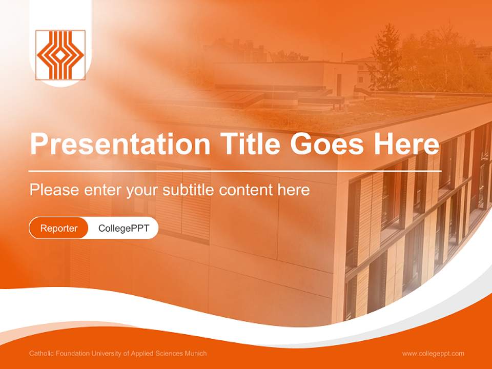 Catholic Foundation University of Applied Sciences Munich Lecture Sharing and Networking Event PPT Template4:3 ratio PPT effect preview image4
