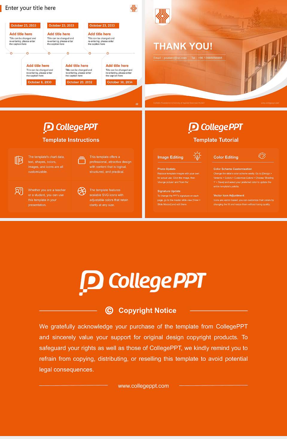 Catholic Foundation University of Applied Sciences Munich Lecture Sharing and Networking Event PPT Template4:3 ratio PPT effect preview image4