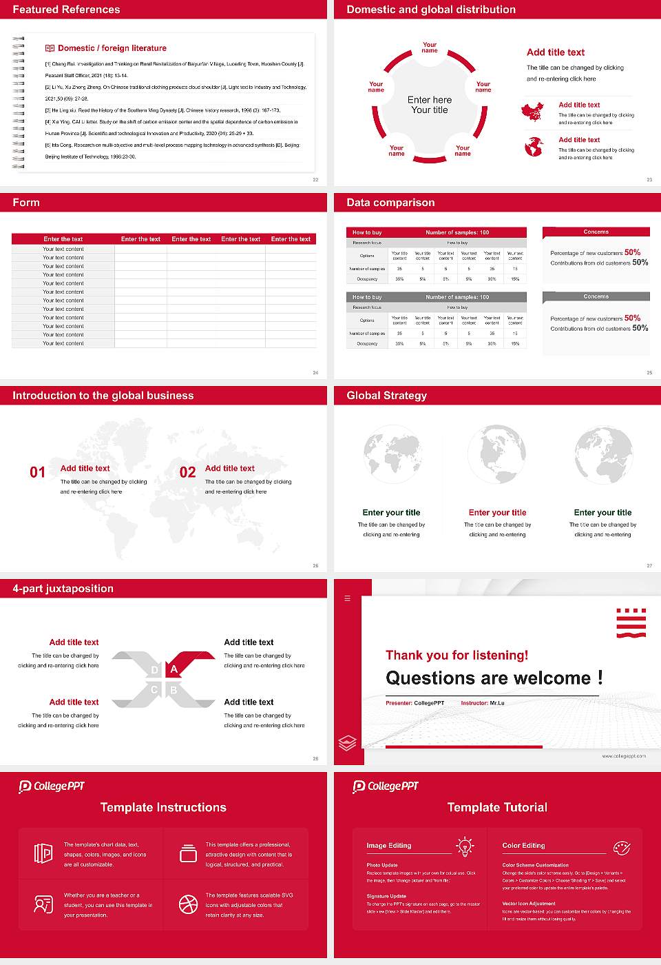 Brandenburg University of Applied Sciences Thesis Proposal/Graduation Defense PPT Template16:9 ratio PPT effect preview image4