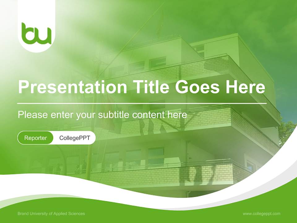 Brand University of Applied Sciences Lecture Sharing and Networking Event PPT Template4:3 ratio PPT effect preview image4